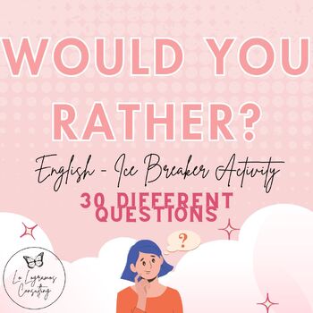 Preview of Would you rather....? Ice Breaker Activity (English)