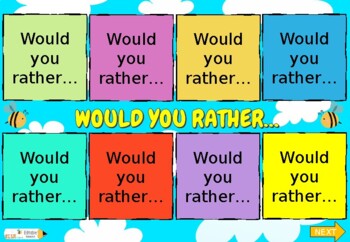 Would you rather? PowerPoint game - Elsa Support