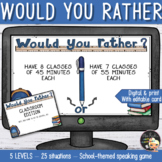 Would you rather - Powerpoint Game - School edition