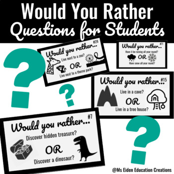 Preview of Would You Rather - Opinion Writing Station Activity Cards
