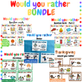 Would you rather question cards - BUNDLE