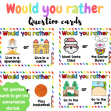 Would you rather questions! 40 cards - Kindergarten, First grade