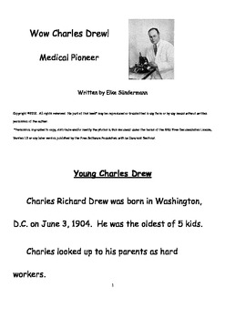 Preview of Wow! Charles Drew - Medical Pioneer