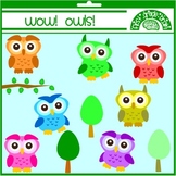 Wow! Owls! Owl Clipart Graphics for Personal and Commercial Use