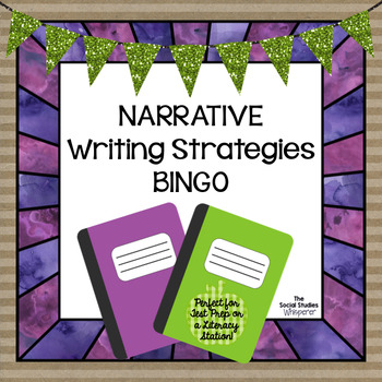 Preview of Narrative Writing Strategies BINGO