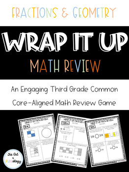 Preview of Wrap It Up Math Review: Fractions and Geometry
