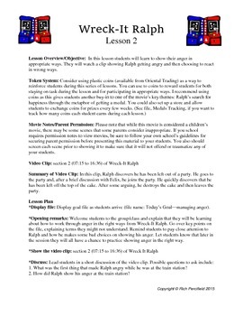 Preview of Wreck It Ralph Lessons 1-14