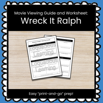 Preview of Wreck It Ralph Movie Viewing Guide (Basic Computer Science)