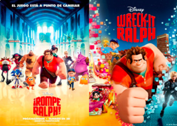 Preview of Wreck it Ralph Movie Guide Questions in ENGLISH & SPANISH | 2012 Part 1