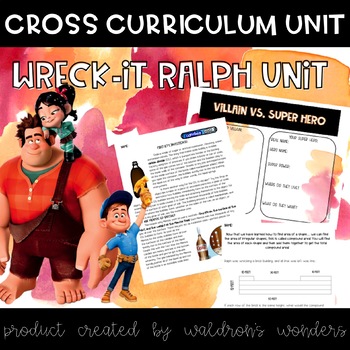 Preview of Wreck-it Ralph cross curricular Unit