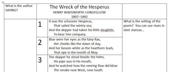 Preview of Wreck of the Hesperus