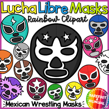 Preview of Wrestling Masks Clipart | Lucha Libre Masks Clipart