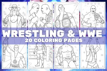 Wrestling & WWE Coloring Pages, School Activity, Girls, Boys, Teens