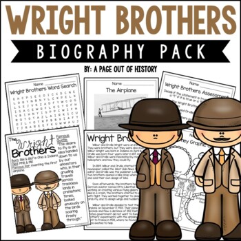 Preview of Wright Brothers Biography Unit Pack Research Project Famous Inventors