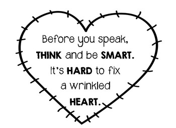 Wrinkled Heart Lesson (Empathy) (Chrysanthemum) by Maria C | TpT
