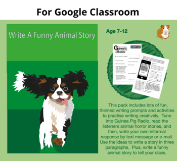 Write A Funny Animal Story: Google Classroom Resource (7-12) | TPT