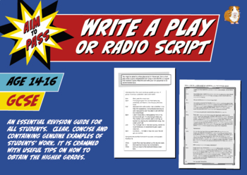 Preview of Write A Play Or Radio Script For GCSE English (14-16 years)