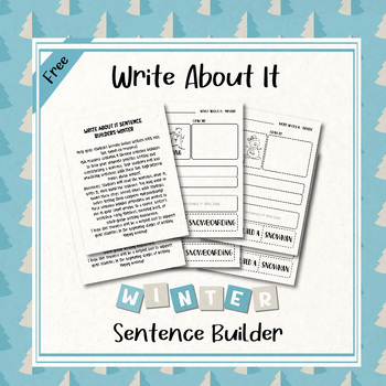 Preview of Write About It! Winter Sentence Builder