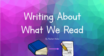 Preview of Write About What You Read (Making an Inference Introduction)