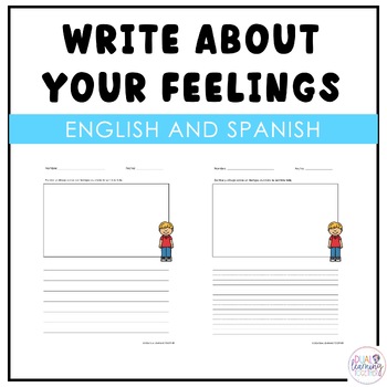 Preview of Write About Your Feelings | SEL Writing in English and Spanish