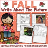 Write About the Fall Picture | Editable Fall Picture Writi
