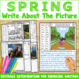 Write About the Spring Picture | Editable Spring Picture W