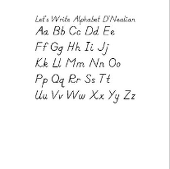 Write Alphabet D'Nealian by Alex Le | TPT