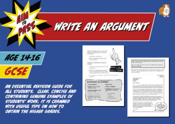 Preview of Write An Argument For GCSE English (14-16 years)