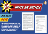 Write An Article For GCSE English (14-16 years)