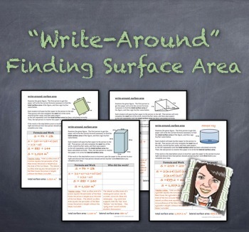 Preview of "Write-Around": Finding Surface Area ENGAGE STUDENTS