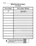 Write Around The Room - Math Center 1st Grade