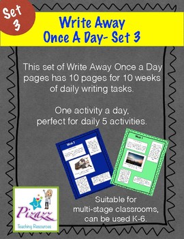Preview of Write Away Once A Day- Set 3