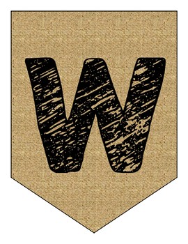 Preview of Write Burlap Banner