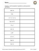 Write Equivalent Expressions - 6.EE.3