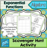 Write Exponential Functions Scavenger Hunt Activity