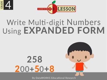 Preview of Write Multi-digit Numbers Using Expanded Form