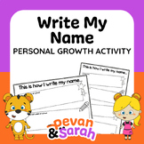 Write My Name | Personal Growth Activity | Back to School 