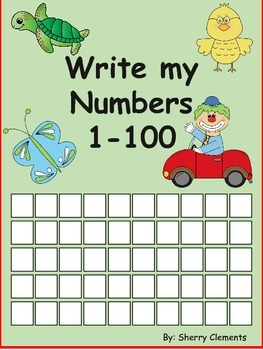 Write Numbers 1-100 (find patterns) by Sherry Clements | TpT