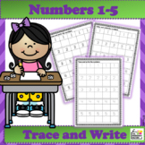 Write Numbers 1-5 | Trace and Write Numbers  | Distance Learning