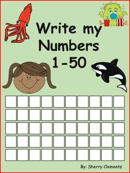 Preview of Writing Numbers to 50 | Worksheets