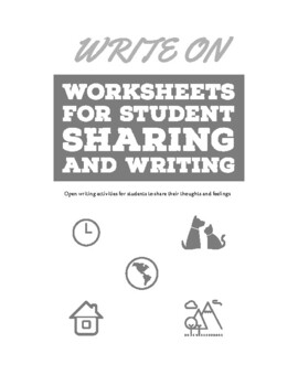 Preview of Write On - Beginner ESL / EFL writing topic worksheets. Distance Learning.