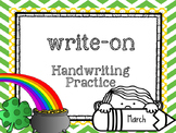 Write-On Handwriting and Sight word practice BUNDLE( August-May)