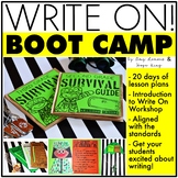 Write On! Unit 1: Boot Camp (Back to School Writing Lessons for 2/3 Grades)