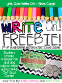 Write On! Unit 1 - Boot Camp FREEBIE!