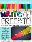 Write On! Unit 11- My Future is Bright FREEBIE