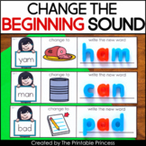 Change the Beginning Sound CVC Words Phoneme Substitution
