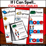 CVCe Words Long Vowel Word Building Cards