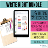 Write Right - Daily Grammar & Editing Bell Ringers **Bundle **