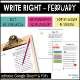 Write Right - February - Daily Grammar & Editing Bell Ring