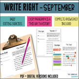 Write Right - September - Daily Grammar & Editing Bell Rin